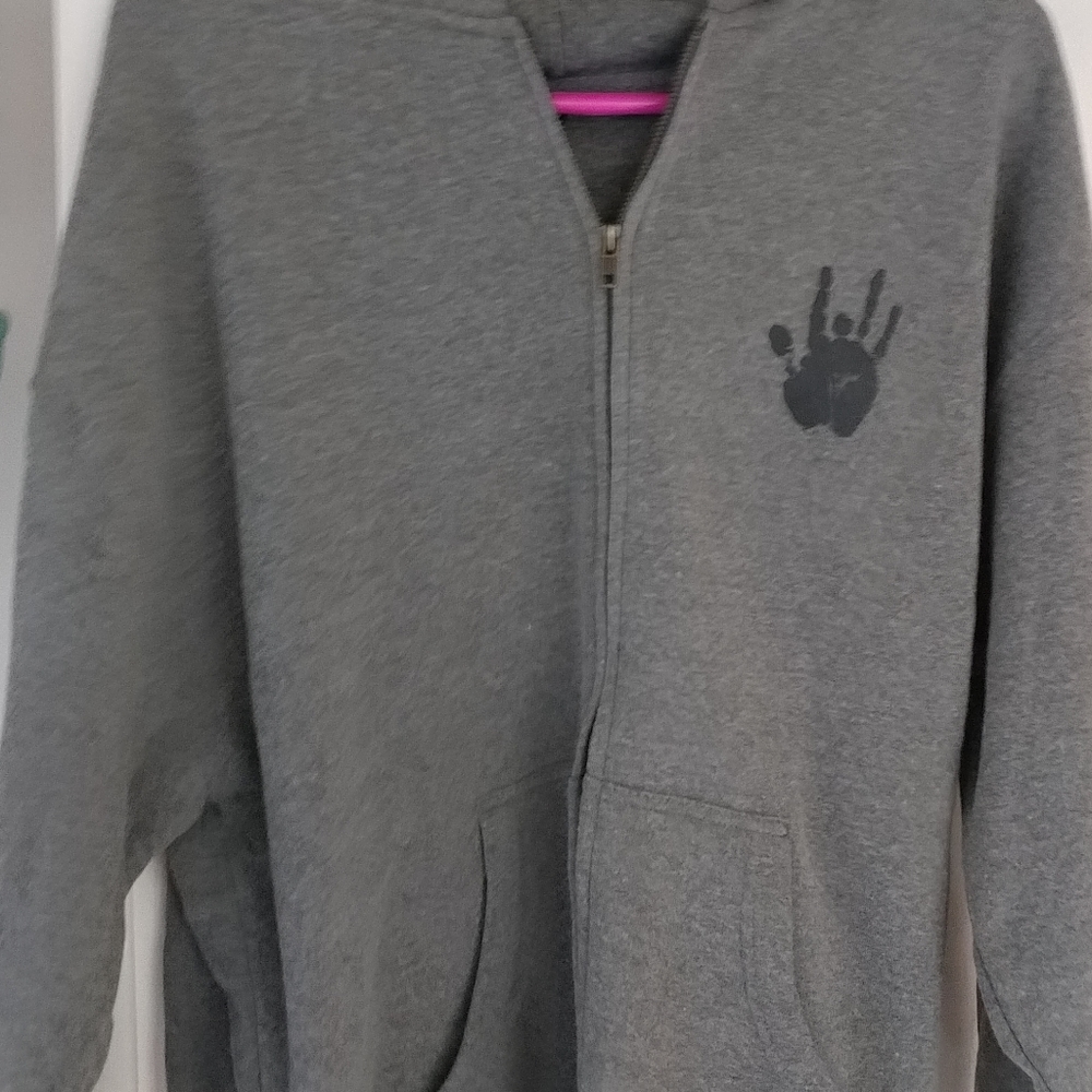 Jerry Garcia Grateful Dead Handprint Zip Hoodie